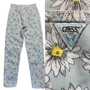 Guess Vintage Daisy Jeans 1980s Light Blue XS